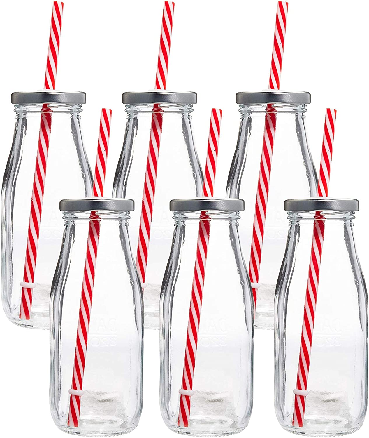 Milk Jar Glasses - Set of 6