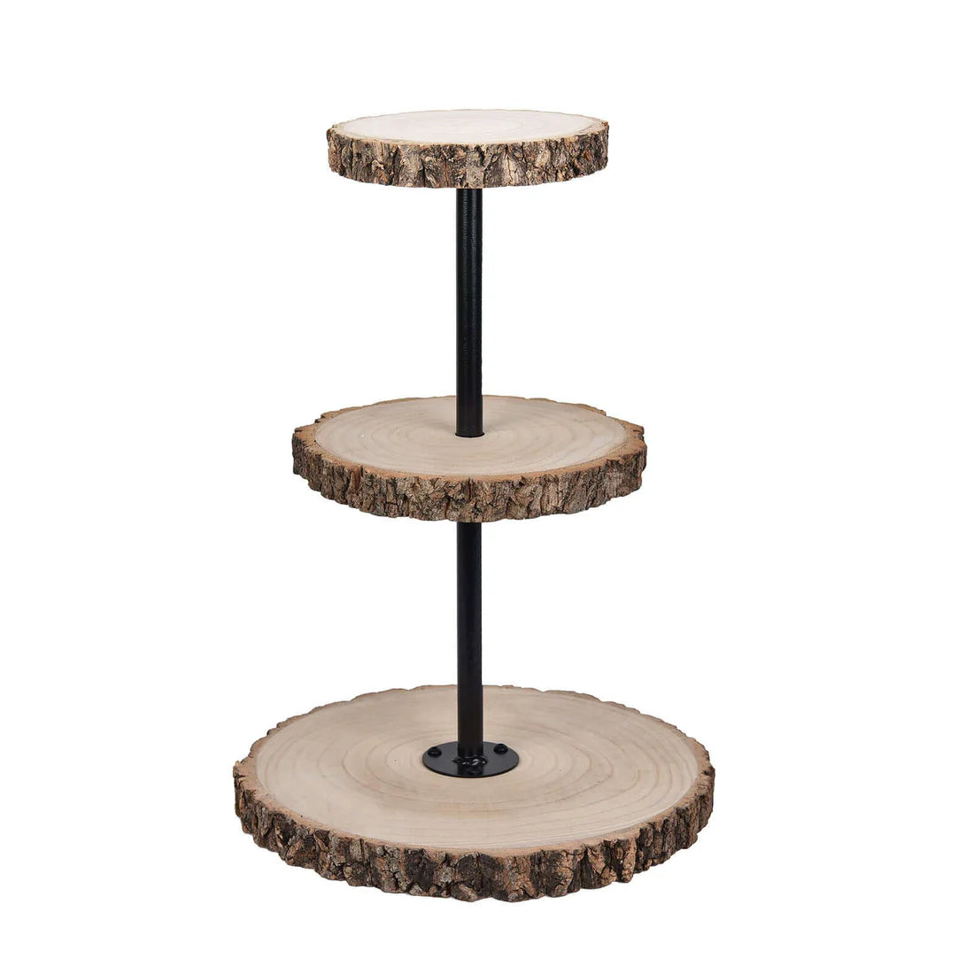 3-tier Rustic Wood Server