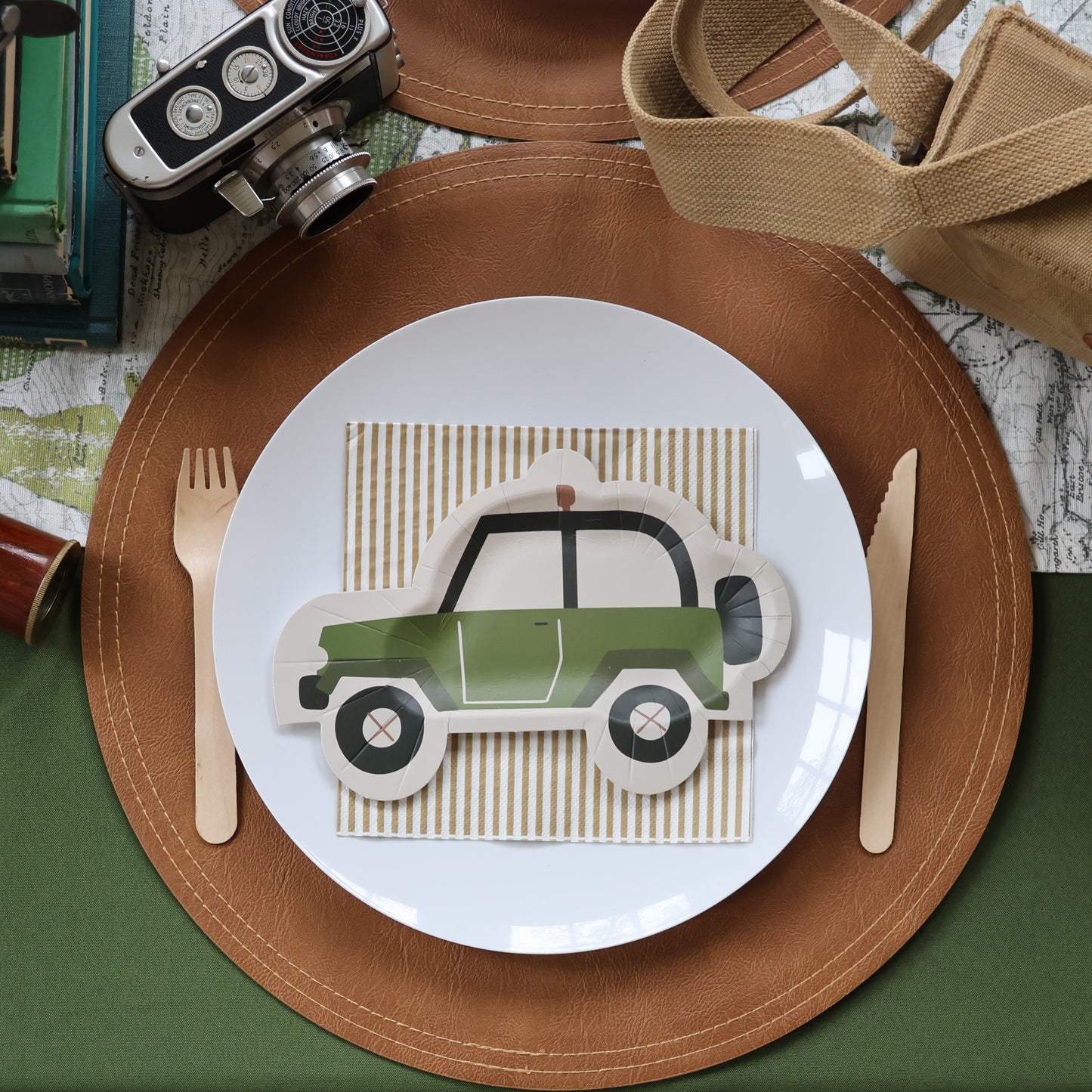 Brown Faux Leather Placemat
