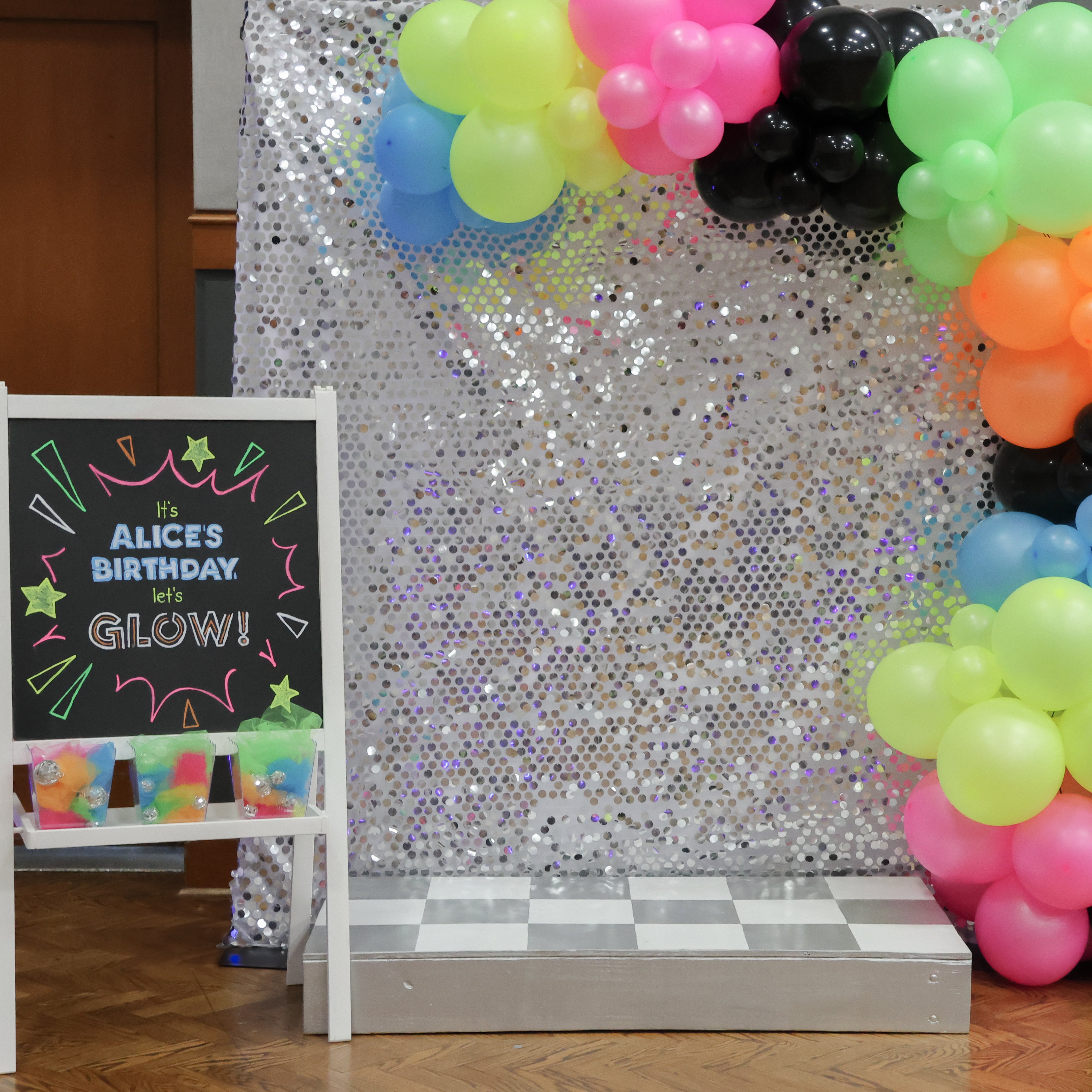 Let's Glow Backdrop