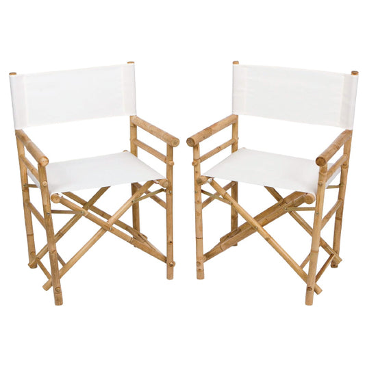 Bamboo Director's Chairs (Set of 2)