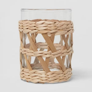 Rattan-wrapped Tumbler