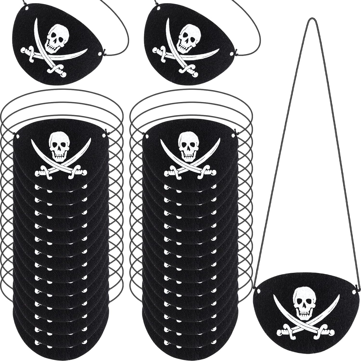 Pirate Eye Patch (Set of 6)