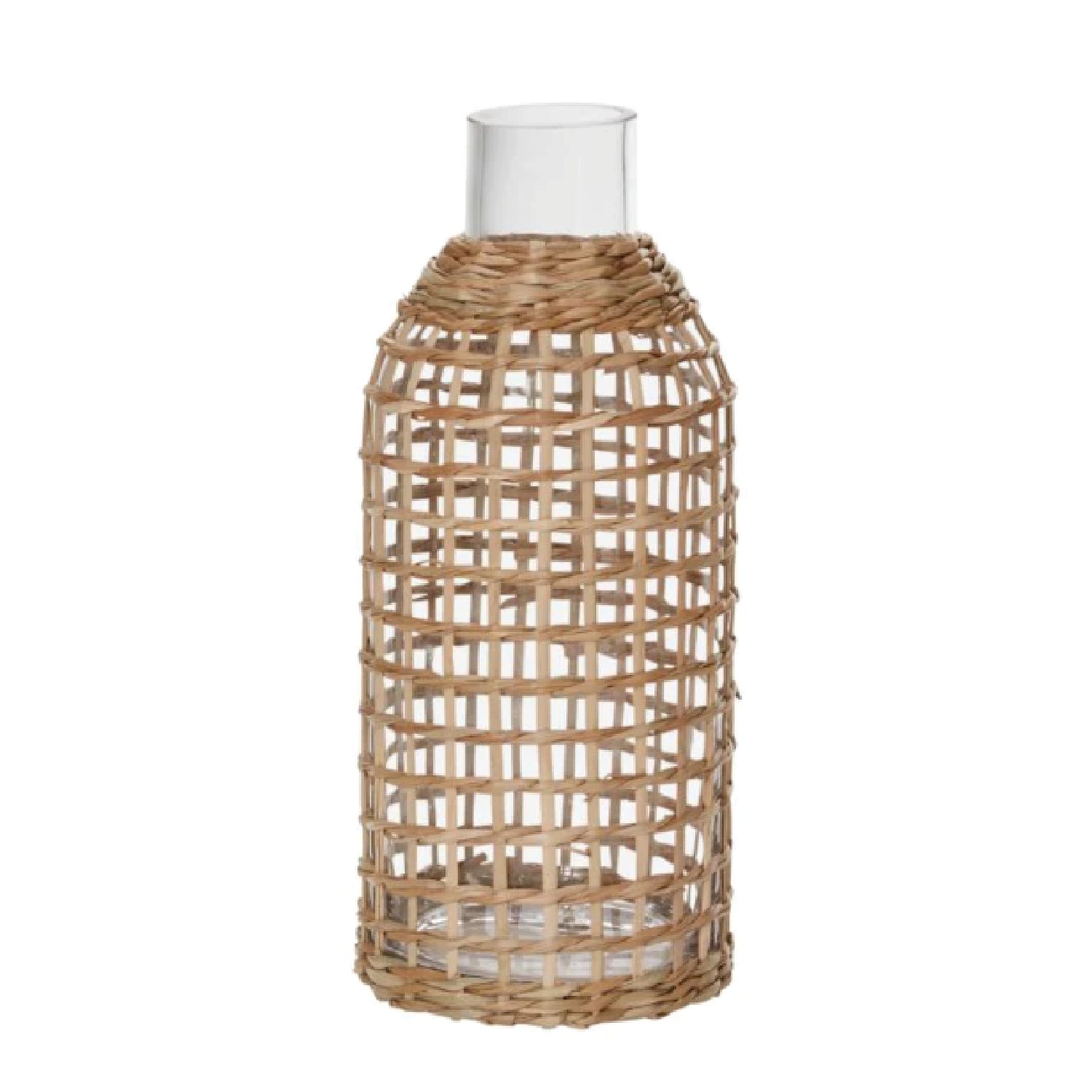 Rattan-wrapped Carafe