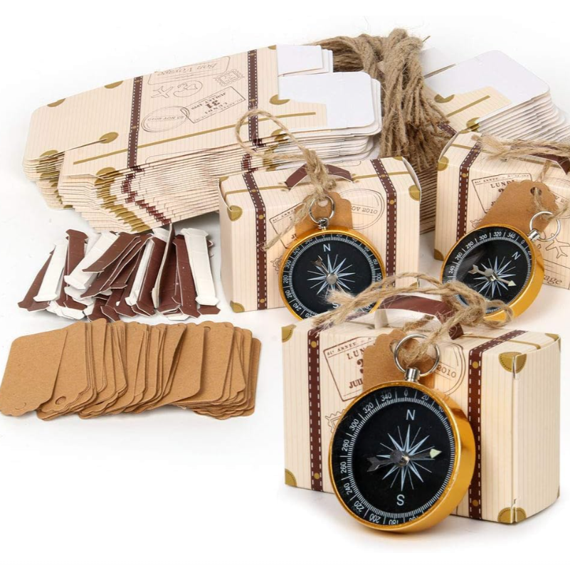 Compass and Suitcase Treat Box