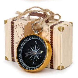 Compass and Suitcase Treat Box