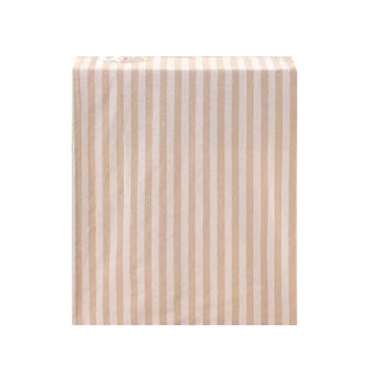 Natural and White Striped Table Runner