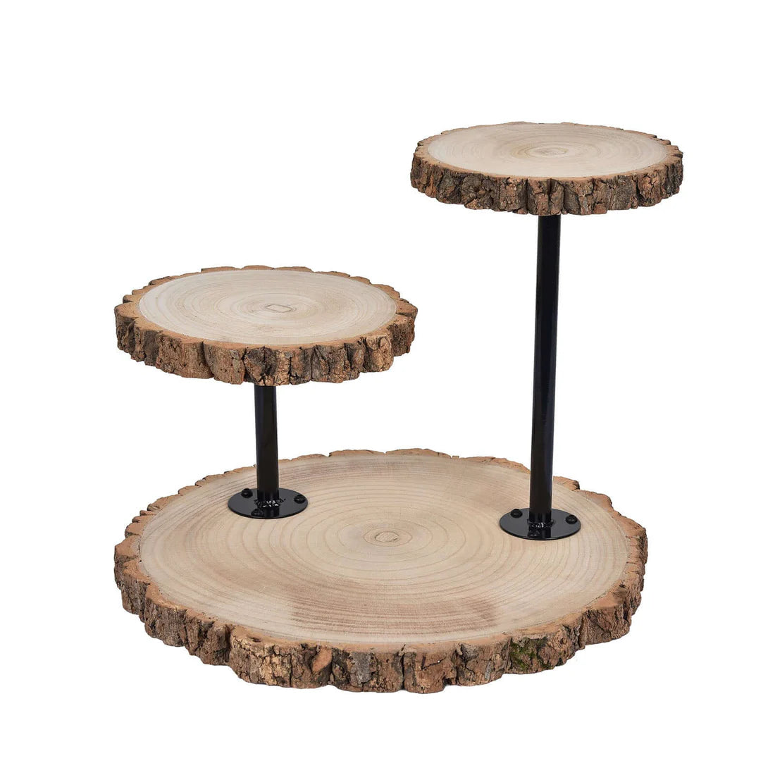 3-tier Rustic Wood Server - Large
