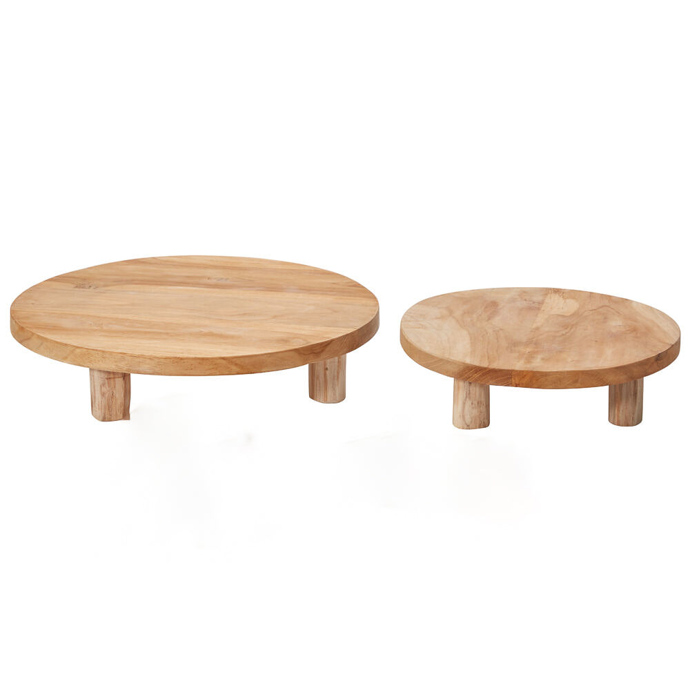 Rustic Wooden Risers - Set of 2