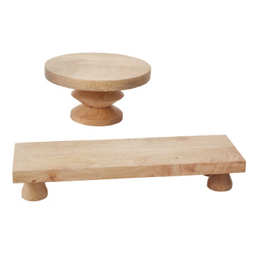 Mango Wood Stands - Set of 2